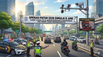 Operasi Patuh 2026 Dimulai 8 Juni, Pelat Nomor Modifikasi dan Disamarkan Jadi Target Utama Penindakan ETLE