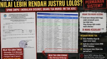 Nilai TKA Lebih Tinggi Tak Lulus, Nilai Lebih Rendah Justru Lolos? SPMB SMPN 1 Indralaya Disorot
