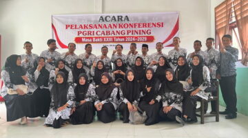 PGRI Cabang Pining Gelar Konferensi, Bentuk Kepengurusan Masa Bakti Dua Ribu Dua Puluh Empat–Dua Ribu Dua Puluh Sembilan