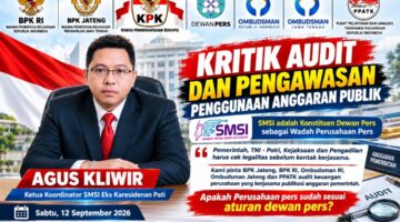 Legalitas Perusahaan Pers Wajib di Audit, Agus Kliwir Minta Pemerintah Cermat Pilih Media Mitra Kerja